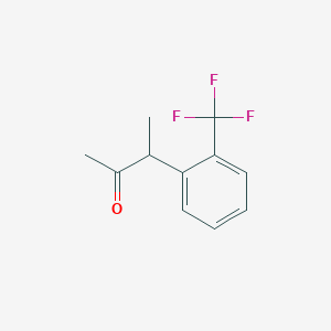molecular formula C11H11F3O B1428159 3-[2-(三氟甲基)苯基]丁烷-2-酮 CAS No. 21906-06-9