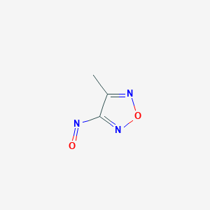 molecular formula C3H3N3O2 B14281599 3-Methyl-4-nitroso-1,2,5-oxadiazole CAS No. 129282-35-5