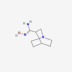 molecular formula C8H15N3O B14281626 N'-hydroxy-1-azabicyclo[2.2.2]octane-3-carboximidamide 