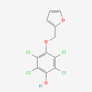 2,3,5,6-Tetrachloro-4-[(furan-2-yl)methoxy]phenol