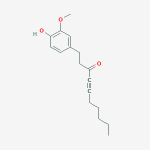 1-(4-Hydroxy-3-methoxyphenyl)dec-4-YN-3-one