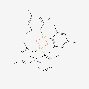 molecular formula C36H44Ge2O2 B14281654 2,2,4,4-Tetrakis(2,4,6-trimethylphenyl)-1,3,2,4-dioxadigermetane CAS No. 132775-06-5