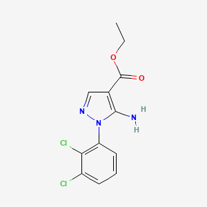 molecular formula C12H11Cl2N3O2 B1428167 5-氨基-1-(2,3-二氯苯基)吡唑-4-甲酸乙酯 CAS No. 1285132-66-2