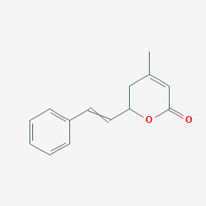 4-Methyl-6-(2-phenylethenyl)-5,6-dihydro-2H-pyran-2-one