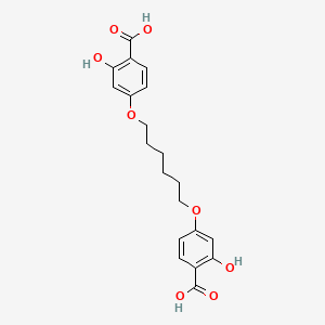 4,4'-[Hexane-1,6-diylbis(oxy)]bis(2-hydroxybenzoic acid)