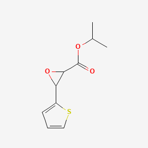 molecular formula C10H12O3S B14281713 Oxiranecarboxylic acid, 3-(2-thienyl)-, 1-methylethyl ester CAS No. 140623-68-3