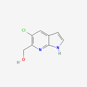 B1428173 (5-chloro-1H-pyrrolo[2,3-b]pyridin-6-yl)methanol CAS No. 1346446-99-8