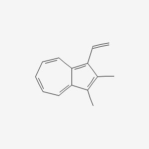 molecular formula C14H14 B14281734 1-Ethenyl-2,3-dimethylazulene CAS No. 141242-10-6