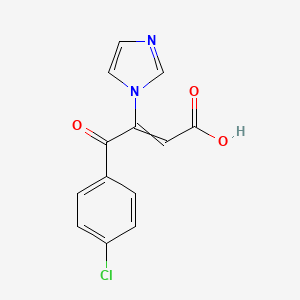 4-(4-Chlorophenyl)-3-(1H-imidazol-1-yl)-4-oxobut-2-enoic acid