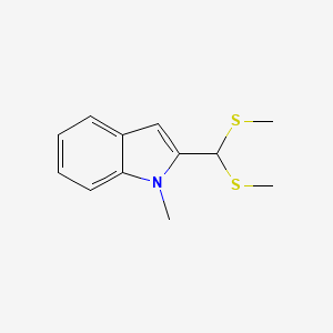 2-[Bis(methylsulfanyl)methyl]-1-methyl-1H-indole