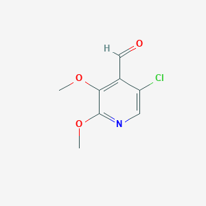 molecular formula C8H8ClNO3 B1428175 5-氯-2,3-二甲氧基异烟酰醛 CAS No. 1305324-66-6