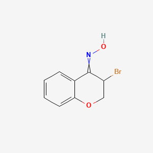 N-(3-Bromo-2,3-dihydro-4H-1-benzopyran-4-ylidene)hydroxylamine