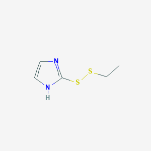 molecular formula C5H8N2S2 B14281765 1H-Imidazole, 2-(ethyldithio)- CAS No. 141400-54-6