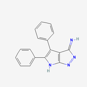 molecular formula C17H12N4 B14281771 4,5-Diphenylpyrrolo[2,3-c]pyrazol-3-amine CAS No. 134077-43-3