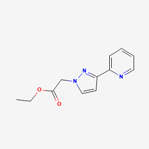 1H-Pyrazole-1-acetic acid, 3-(2-pyridinyl)-, ethyl ester