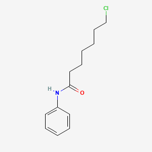 molecular formula C13H18ClNO B14281796 7-Chloro-N-phenylheptanamide CAS No. 141381-75-1