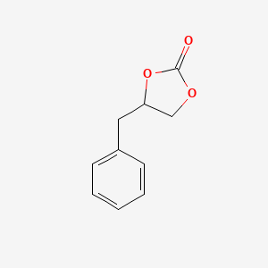 molecular formula C10H10O3 B14281800 1,3-Dioxolan-2-one, 4-(phenylmethyl)- CAS No. 161007-10-9