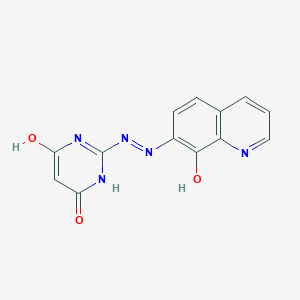 7-[2-(4-Hydroxy-6-oxo-1,6-dihydropyrimidin-2-yl)hydrazinylidene]quinolin-8(7H)-one