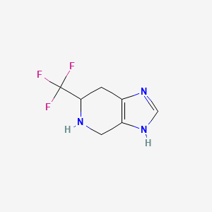 molecular formula C7H8F3N3 B14281817 6-(Trifluoromethyl)-4,5,6,7-tetrahydro-3H-imidazo[4,5-C]pyridine 