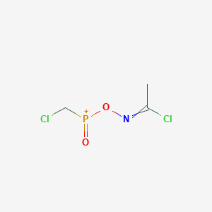 {[(1-Chloroethylidene)amino]oxy}(chloromethyl)oxophosphanium