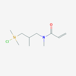 N-{3-[Chloro(dimethyl)silyl]-2-methylpropyl}-N-methylprop-2-enamide