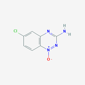 6-Chloro-1-oxo-1lambda~5~,2,4-benzotriazin-3-amine