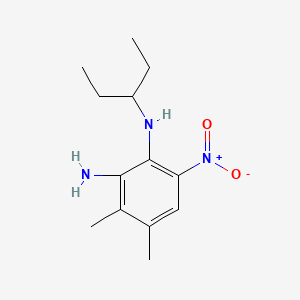 3,4-Dimethyl-6-nitro-1-N-3-pentylbenzene-1,2-diamine