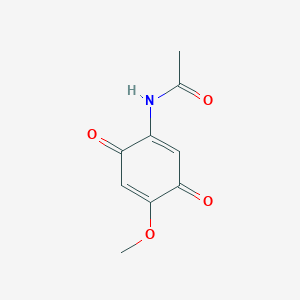 molecular formula C9H9NO4 B14281901 N-(4-Methoxy-3,6-dioxocyclohexa-1,4-dien-1-yl)acetamide CAS No. 130659-08-4