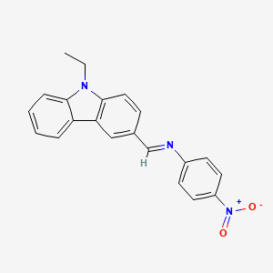 Benzenamine, N-[(9-ethyl-9H-carbazol-3-yl)methylene]-4-nitro-