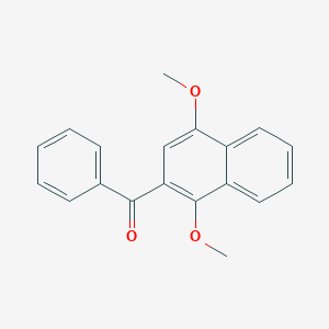 molecular formula C19H16O3 B14281946 (1,4-Dimethoxynaphthalen-2-yl)(phenyl)methanone CAS No. 137789-68-5