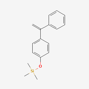 molecular formula C17H20OSi B14281951 Trimethyl[4-(1-phenylethenyl)phenoxy]silane CAS No. 127943-17-3