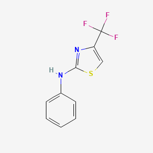 N-phenyl-4-(trifluoromethyl)-1,3-thiazol-2-amine