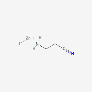 molecular formula C4H6INZn B14282009 Zinc, (3-cyanopropyl)iodo- CAS No. 126761-11-3