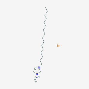 molecular formula C21H41BrN2 B14282039 1-Ethenyl-3-hexadecyl-2,3-dihydro-1H-imidazol-1-ium bromide CAS No. 155085-26-0