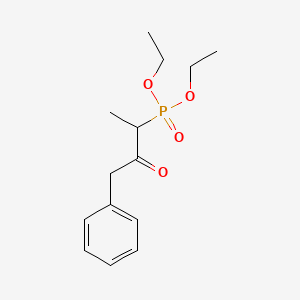 molecular formula C14H21O4P B14282056 Diethyl (3-oxo-4-phenylbutan-2-yl)phosphonate CAS No. 126688-00-4