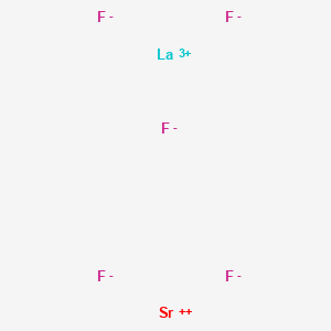 molecular formula F5LaSr B14282082 Lanthanum strontium fluoride (1/1/5) CAS No. 132265-85-1