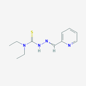 molecular formula C11H16N4S B14282088 Hydrazinecarbothioamide, N,N-diethyl-2-(2-pyridinylmethylene)- CAS No. 138556-76-0