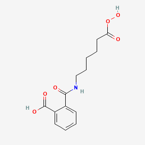 2-[(6-Hydroperoxy-6-oxohexyl)carbamoyl]benzoic acid