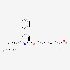 6-[6-(4-Fluorophenyl)-4-phenylpyridin-2-yl]oxyhexanoic acid