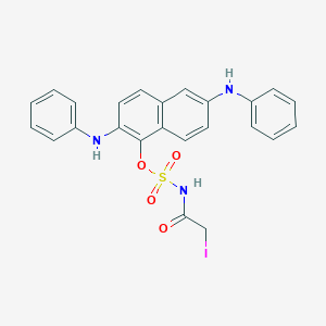 2,6-Dianilinonaphthalen-1-yl (iodoacetyl)sulfamate