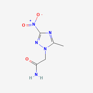 molecular formula C5H7N5O3 B14282144 1H-1,2,4-Triazole-1-acetamide, 5-methyl-3-nitro- CAS No. 151354-67-5