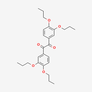 molecular formula C26H34O6 B14282171 Bis(3,4-dipropoxyphenyl)ethane-1,2-dione CAS No. 138145-22-9