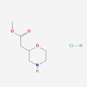 B1428222 Methyl 2-(morpholin-2-yl)acetate hydrochloride CAS No. 1187932-65-5