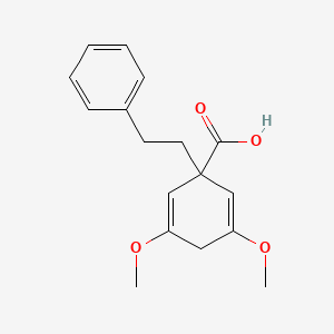 3,5-Dimethoxy-1-(2-phenylethyl)cyclohexa-2,5-diene-1-carboxylic acid