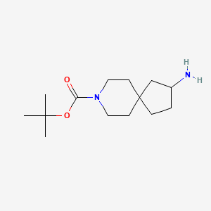 molecular formula C14H26N2O2 B1428223 叔丁基 2-氨基-8-氮杂螺[4.5]癸烷-8-羧酸盐 CAS No. 1251010-90-8