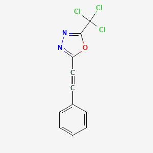 2-(Phenylethynyl)-5-(trichloromethyl)-1,3,4-oxadiazole