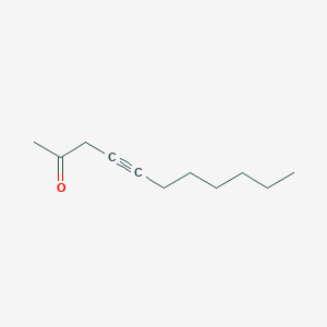 molecular formula C11H18O B14282265 Undec-4-YN-2-one CAS No. 135645-94-2