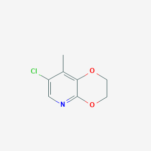 B1428230 7-Chloro-8-methyl-2,3-dihydro-[1,4]dioxino[2,3-b]pyridine CAS No. 1305324-82-6