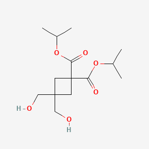 molecular formula C14H24O6 B1428232 二异丙基 3,3-双(羟甲基)环丁烷-1,1-二羧酸酯 CAS No. 1237542-08-3
