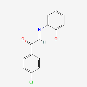 2-{(E)-[2-(4-Chlorophenyl)-2-oxoethylidene]amino}phenolate